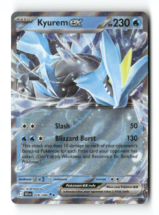 Kyurem ex 28 - Black Bolt - Near Mint