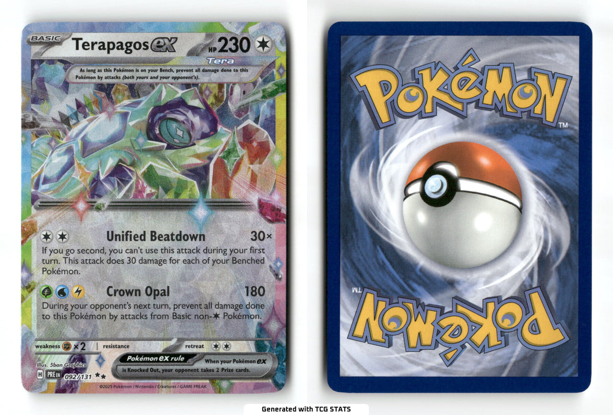 Terapagos ex 92 - Prismatic Evolutions - Near Mint