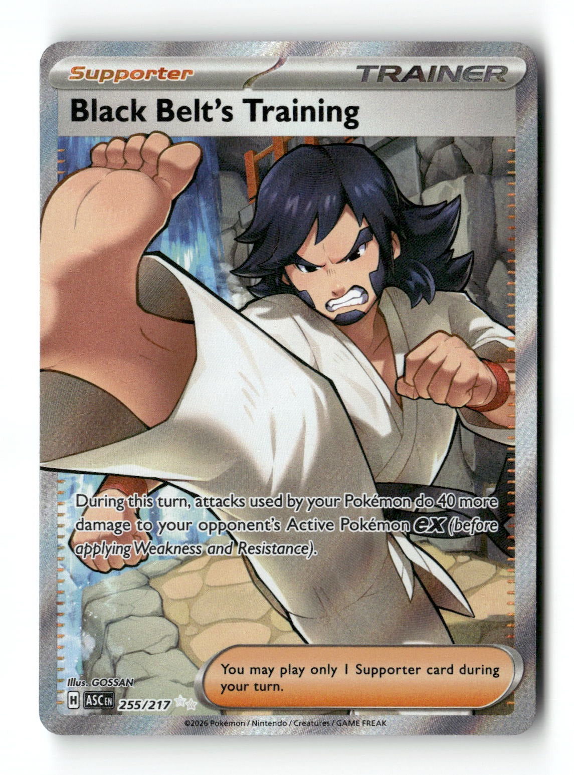 Pokemon Black Belt's Training 255/217 Ascended Heroes Near Mint