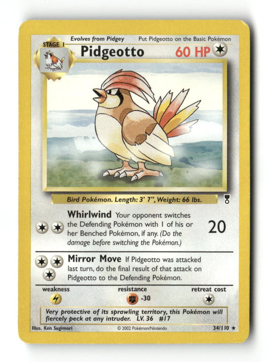 Pokemon Pidgeotto 34/110 Legendary Collection Lightly Played