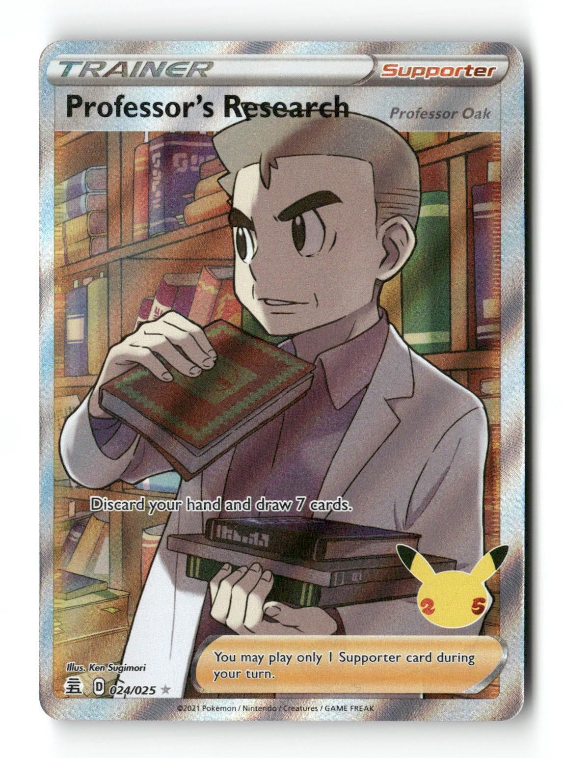 Professor's Research (Professor Oak) 024/025 Celebrations Near Mint