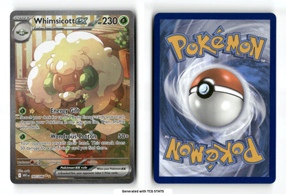 Whimsicott ex 165 - White Flare - Near Mint