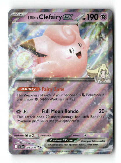 Pokemon Lillie's Clefairy ex 056/159 Journey Together Near Mint