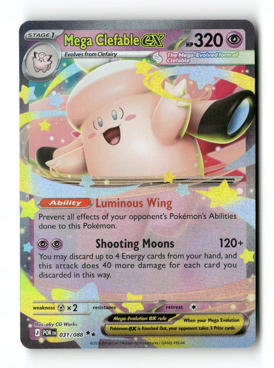 Pokemon Mega Clefable ex 031/088 Perfect Order Near Mint