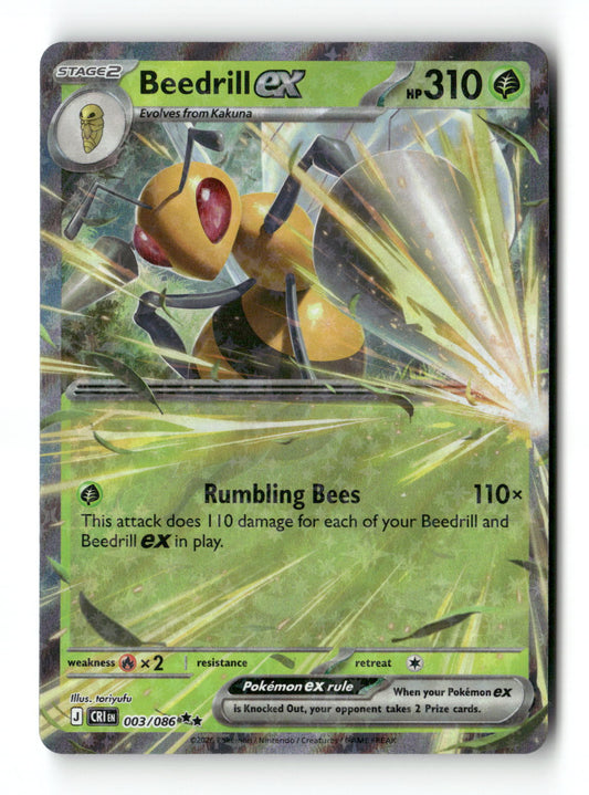 Beedrill ex 3 - Chaos Rising - Near Mint