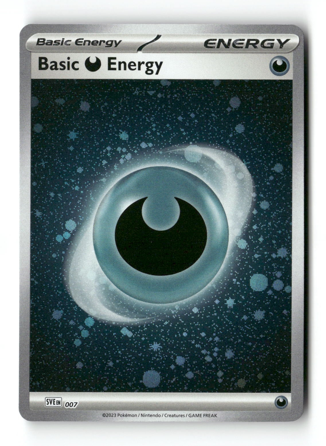 Basic Darkness Energy (Cosmos Holo) 007 SVE: Scarlet & Violet Energies Near Mint
