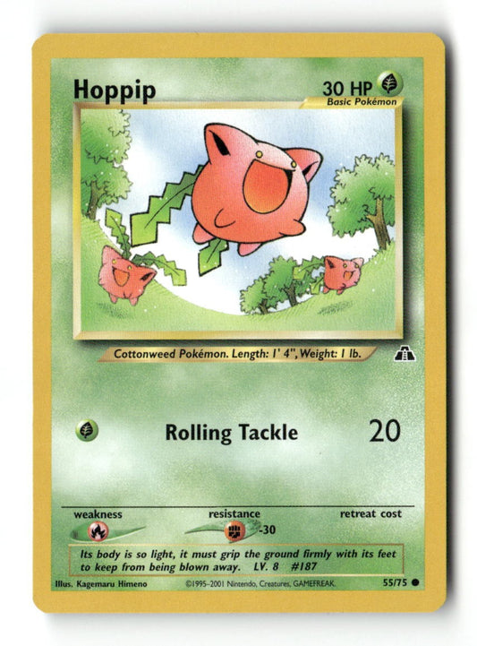 Pokemon Hoppip 55/75 Neo Discovery Lightly Played