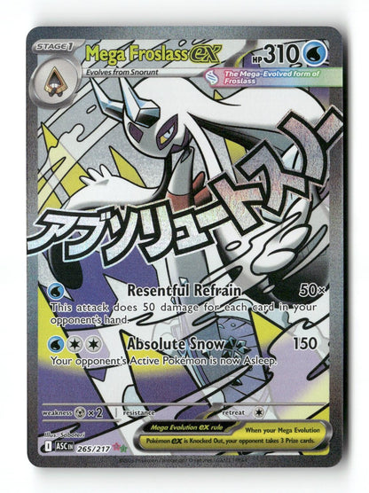 Pokemon Mega Froslass ex 265/217 Ascended Heroes Near Mint