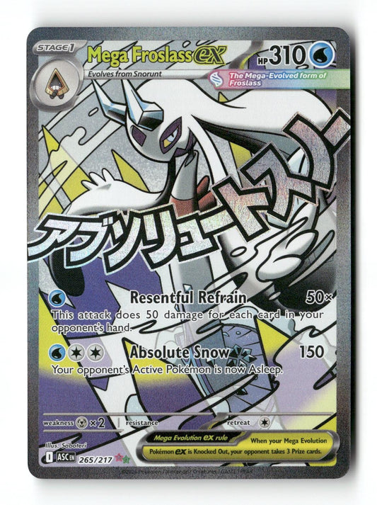 Pokemon Mega Froslass ex 265/217 Ascended Heroes Near Mint
