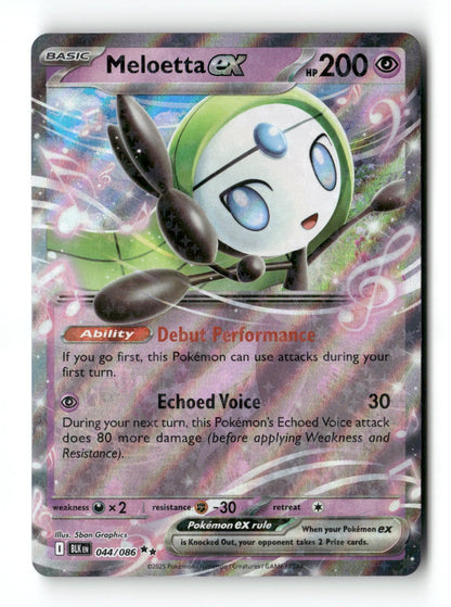 Pokemon Meloetta ex 044/086 Black Bolt Near Mint