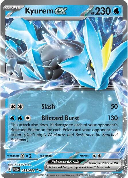 Kyurem ex 28 - Black Bolt - Near Mint
