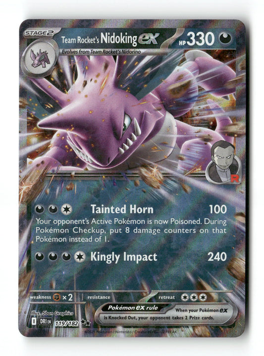 Team Rocket's Nidoking ex 119 - Destined Rivals - Near Mint