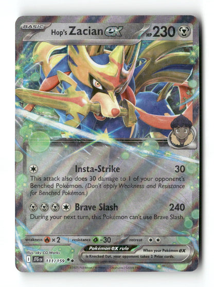 Pokemon Hop's Zacian ex 111/159 Journey Together Near Mint