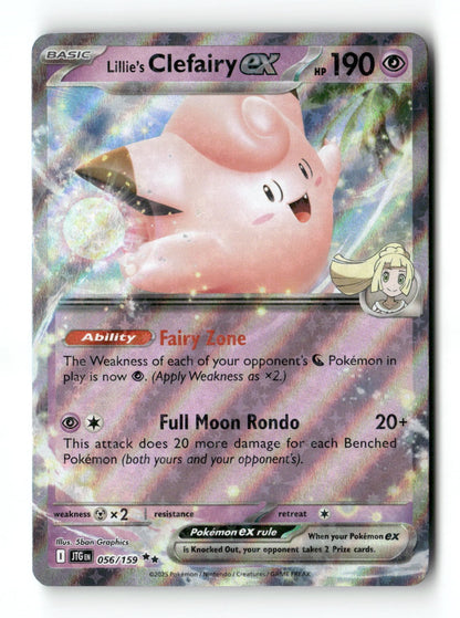 Pokemon Lillie's Clefairy ex 056/159 Journey Together Near Mint