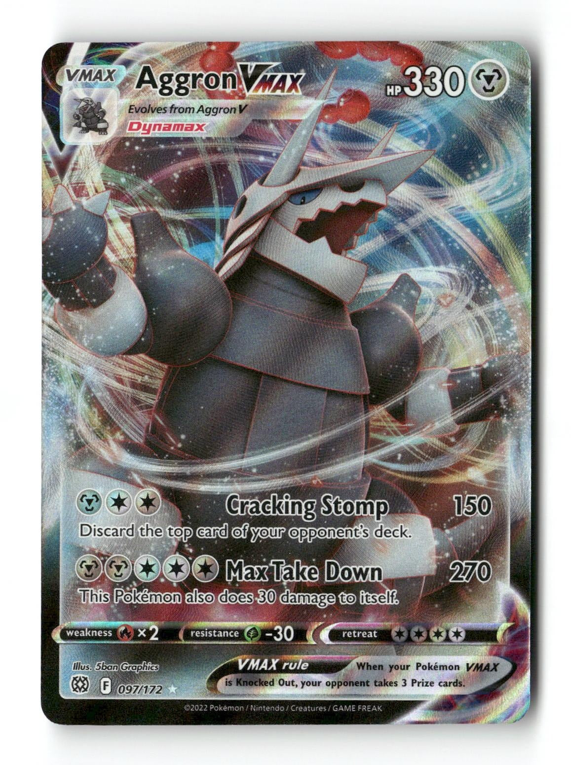 Aggron VMAX 097/172 Brilliant Stars Near Mint