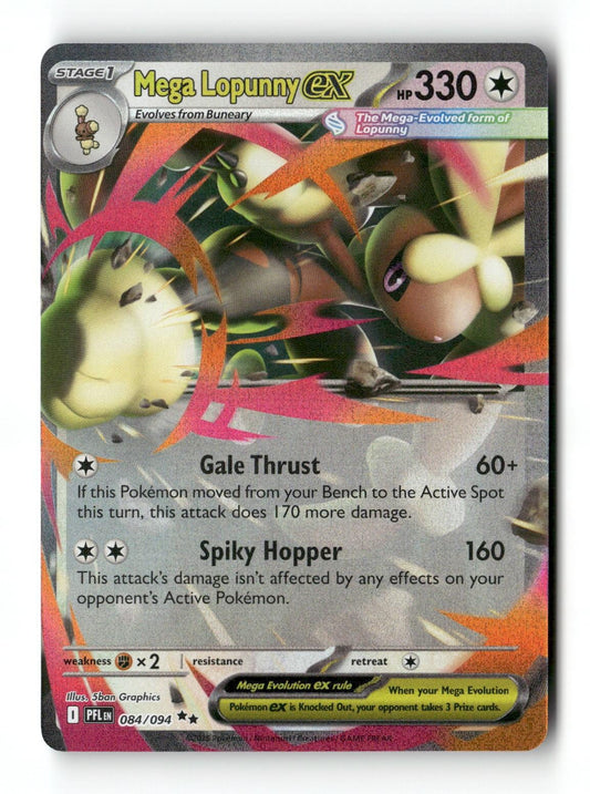 Pokemon Mega Lopunny ex 084/094 Phantasmal Flames Near Mint