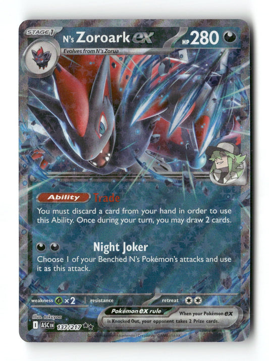 N's Zoroark ex 137 - Ascended Heroes - Near Mint