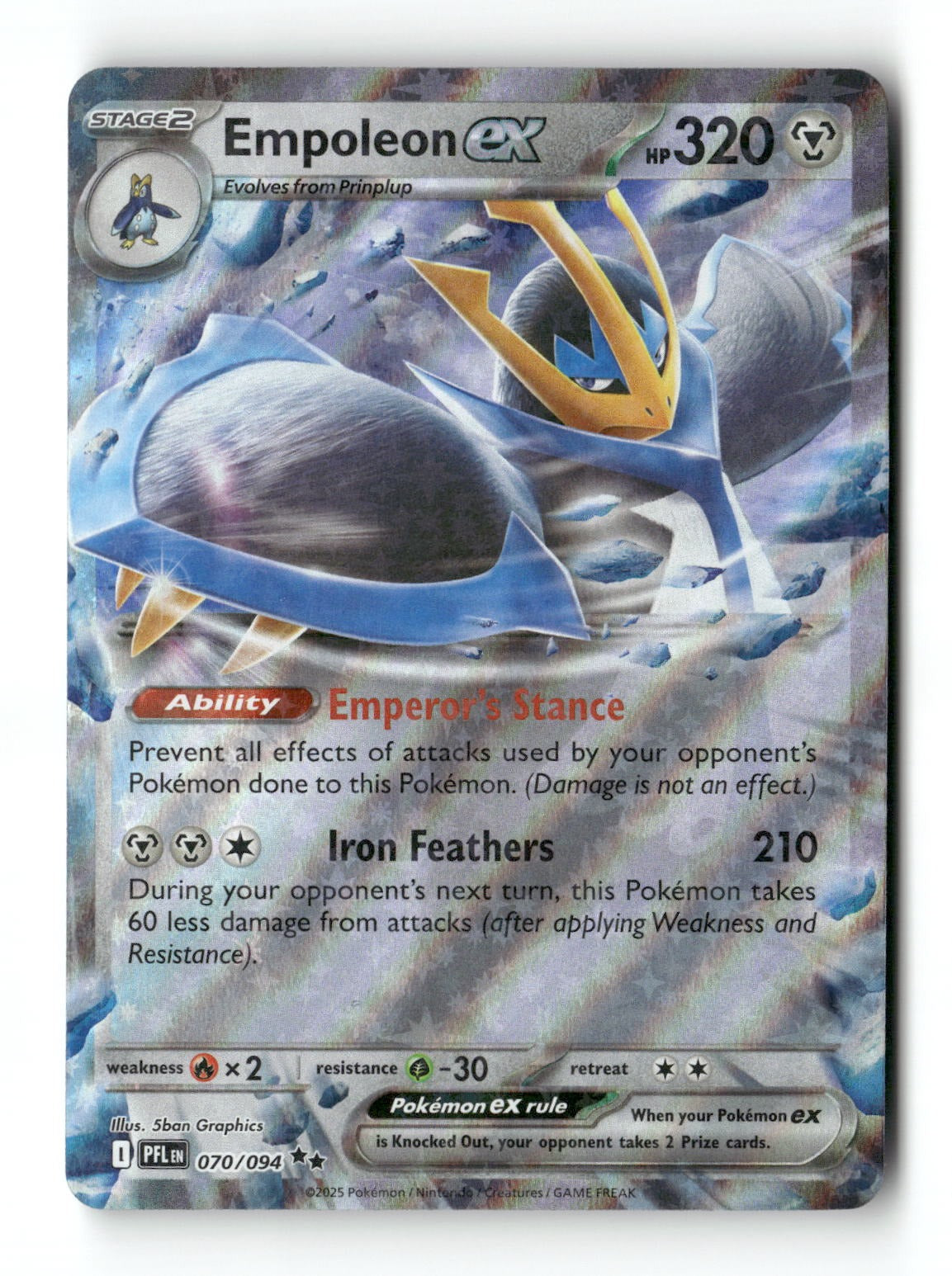 Pokemon Empoleon ex 070/094 Phantasmal Flames Near Mint
