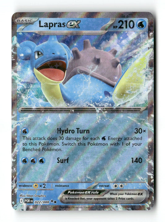 Pokemon Lapras ex 022/088 Perfect Order Near Mint