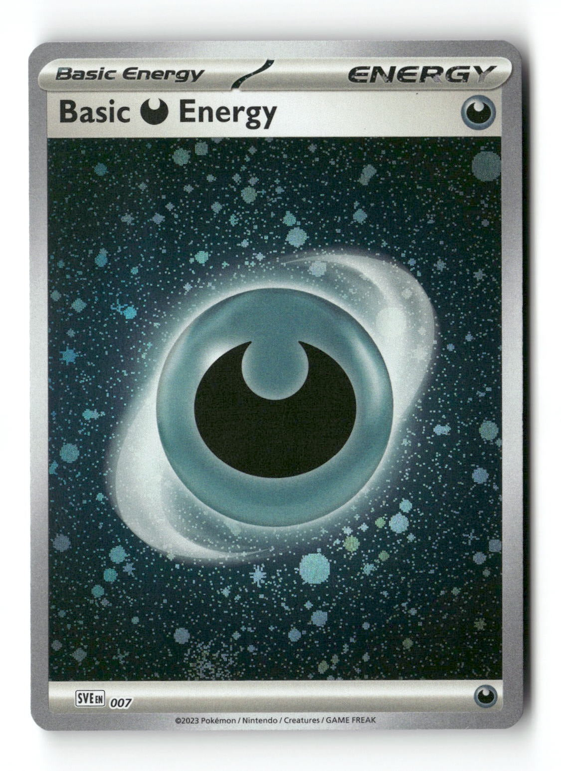Basic Darkness Energy (Cosmos Holo) 007 SVE: Scarlet & Violet Energies Near Mint