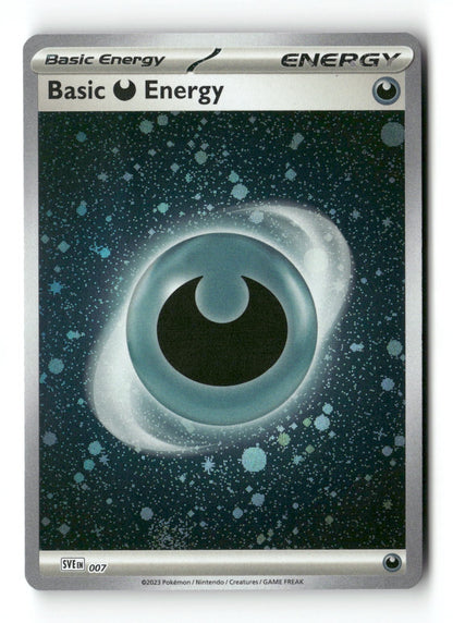 Basic Darkness Energy (Cosmos Holo) 007 SVE: Scarlet & Violet Energies Near Mint