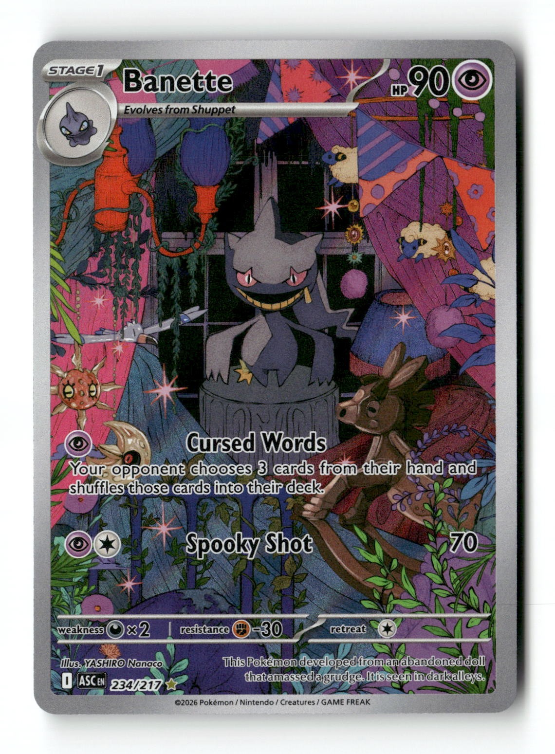 Pokemon Banette 234/217 Ascended Heroes Near Mint