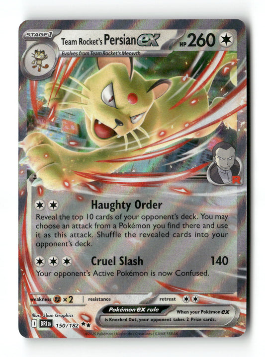 Team Rocket's Persian ex 150 - Destined Rivals - Near Mint