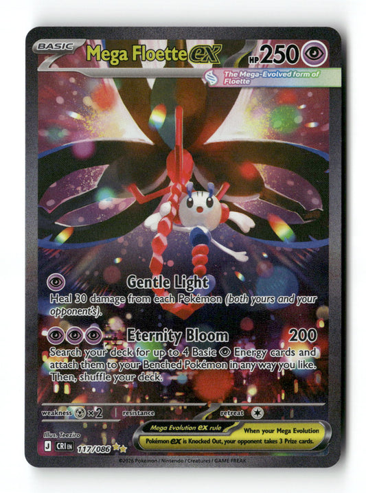 Mega Floette ex 117 - Chaos Rising - Near Mint