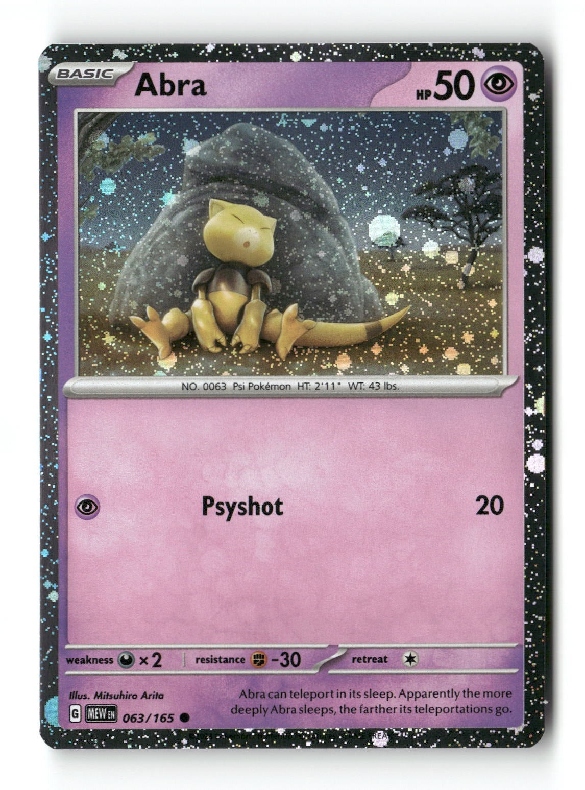 Abra 063/165 Miscellaneous Cards & Products Near Mint