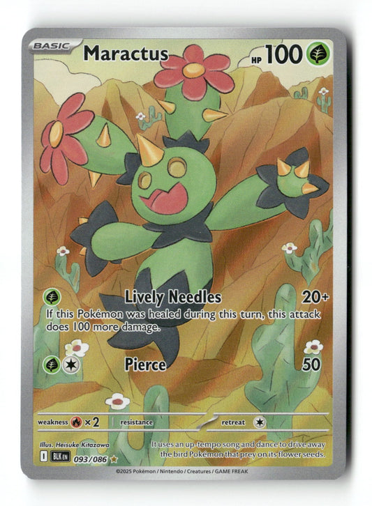 Pokemon Maractus 093/086 Black Bolt Near Mint