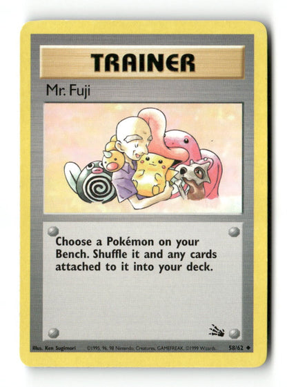 Pokemon Mr. Fuji 58/62 Fossil Lightly Played