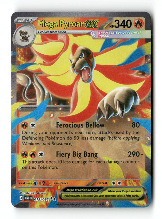 Mega Pyroar ex 15 - Chaos Rising - Near Mint