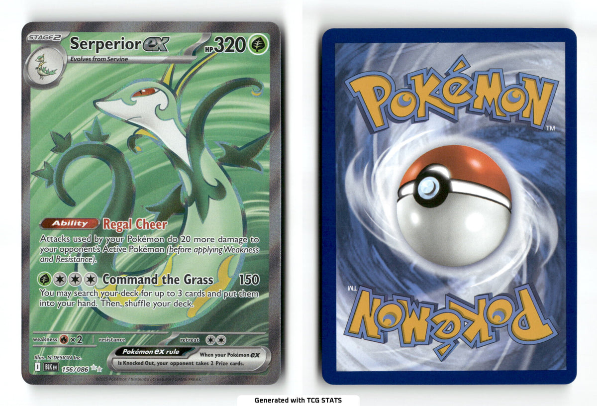 Serperior ex 156 - Black Bolt - Near Mint