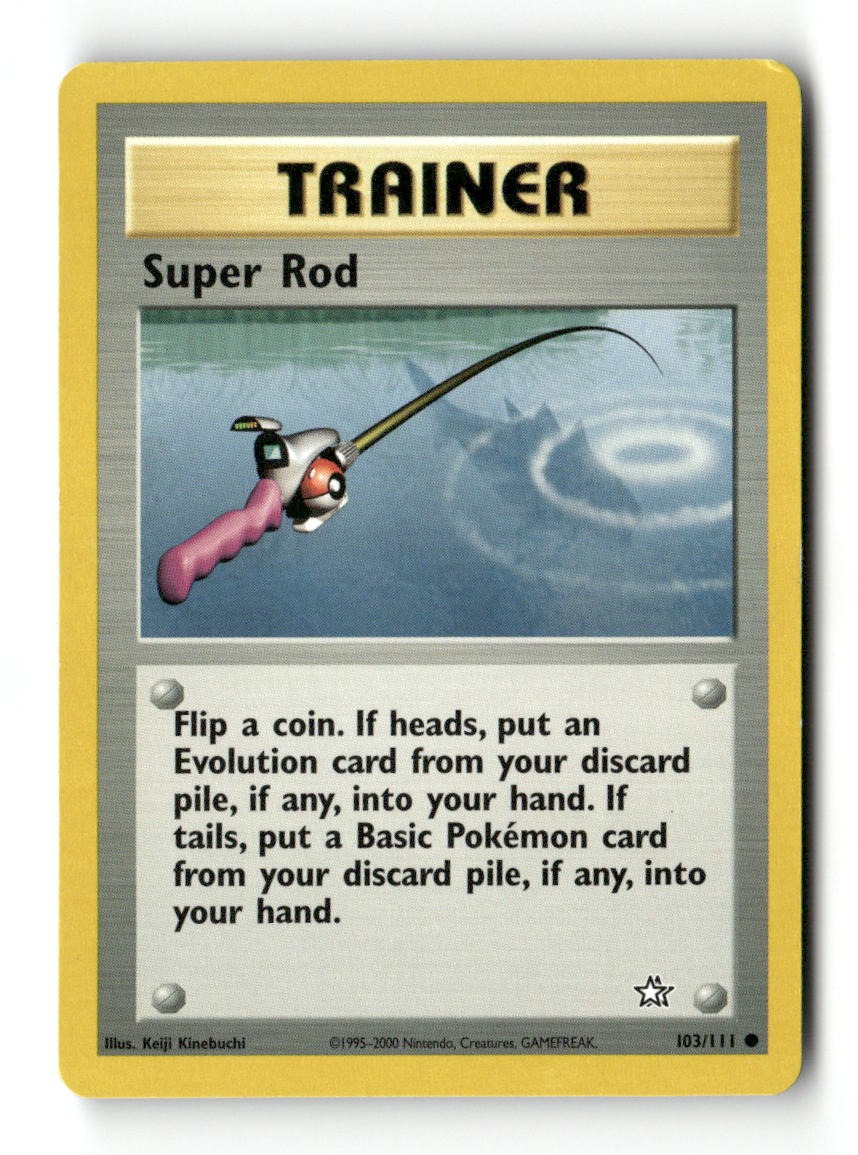 Pokemon Super Rod 103/111 Neo Genesis Lightly Played