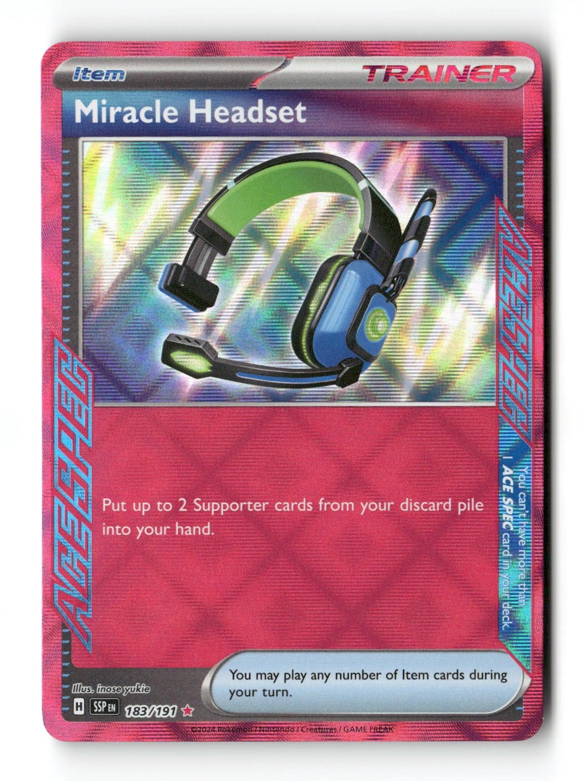 Miracle Headset 183/191 Surging Sparks Near Mint