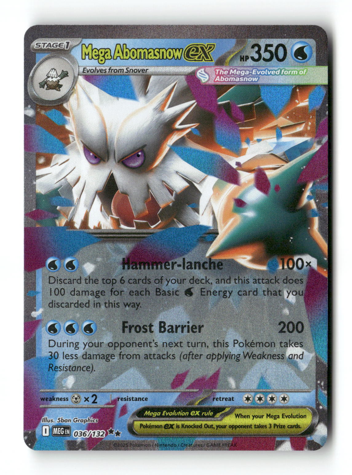 Mega Abomasnow ex 36 - Mega Evolution - Near Mint