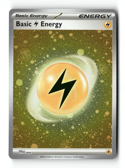 Basic Lightning Energy (Cosmos Holo) 004 SVE: Scarlet & Violet Energies NM