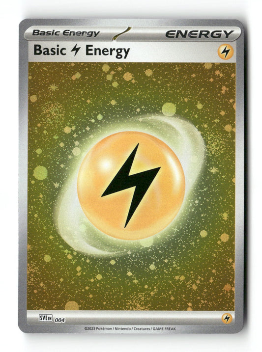 Basic Lightning Energy (Cosmos Holo) 004 SVE: Scarlet & Violet Energies NM