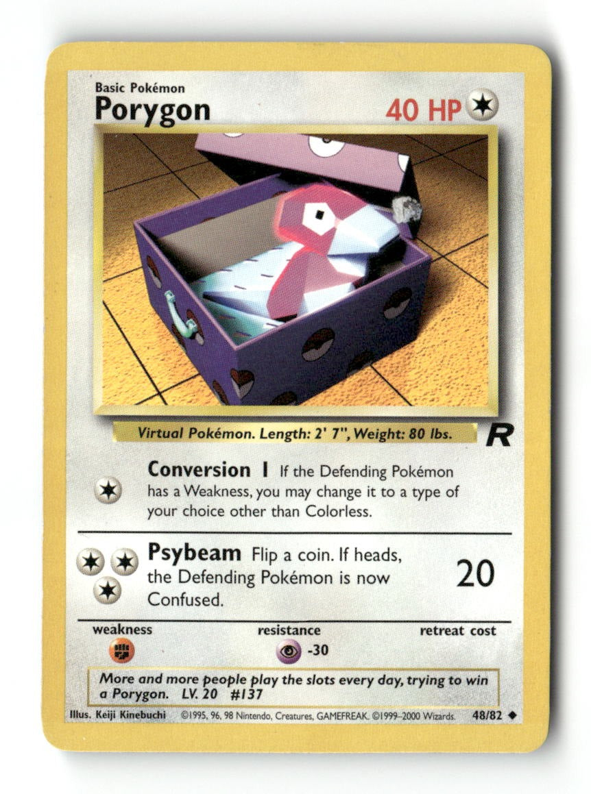 Pokemon Porygon 48/82 Team Rocket Lightly Played