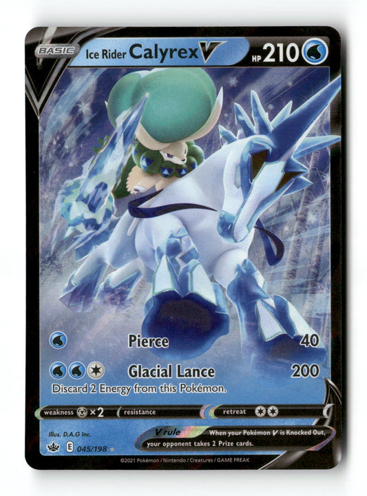 Ice Rider Calyrex V 45 - Chilling Reign - Near Mint