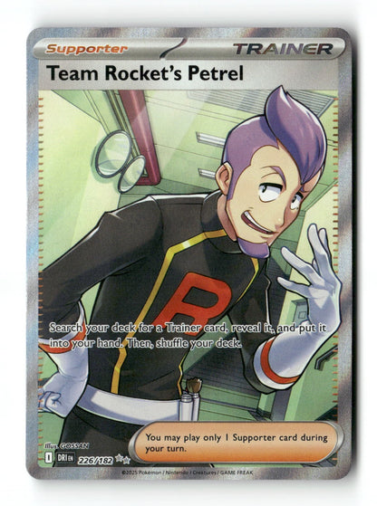Pokemon Team Rocket's Petrel 226/182 Destined Rivals Near Mint