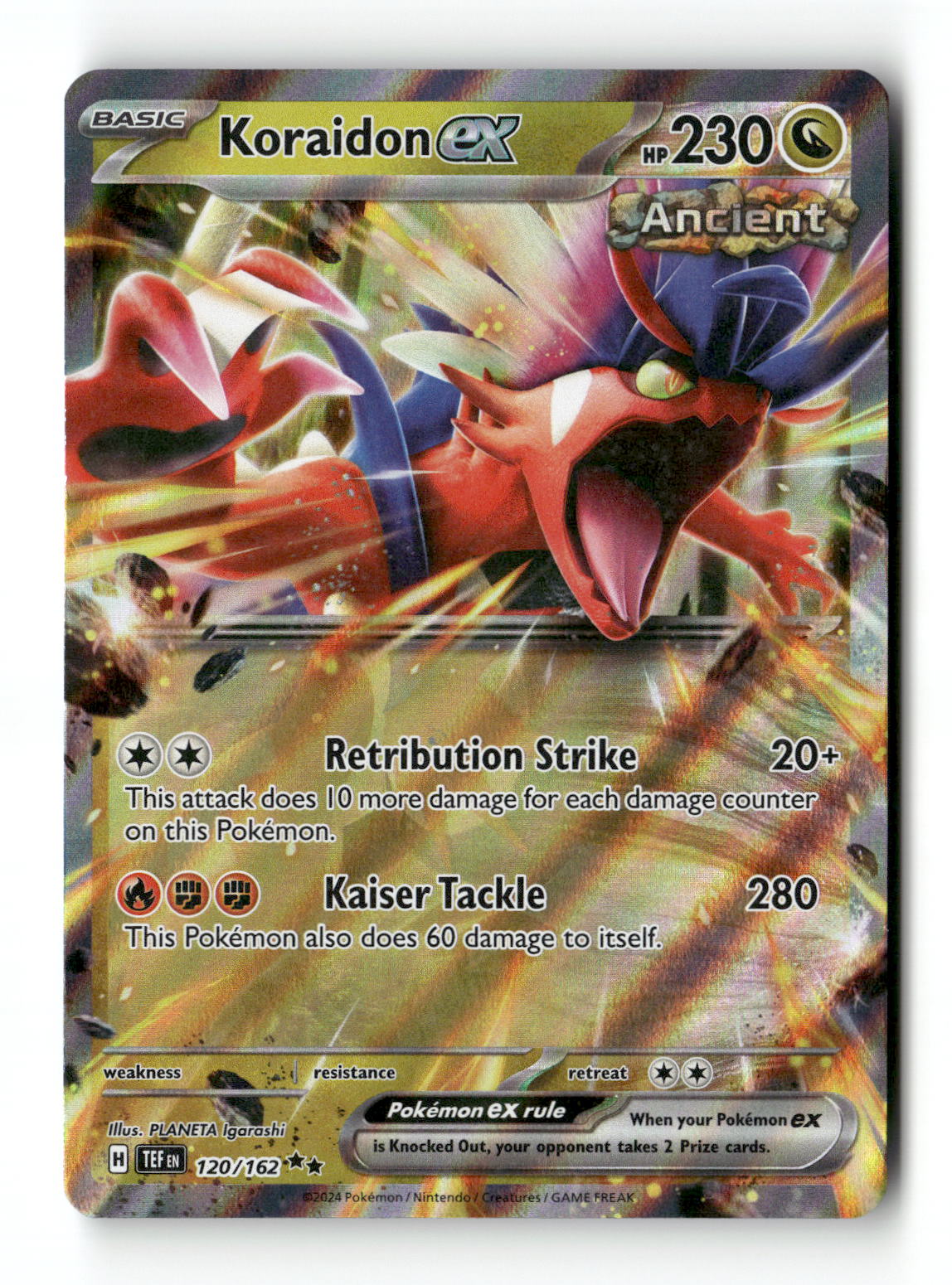 Koraidon ex 120 - Temporal Forces - Near Mint