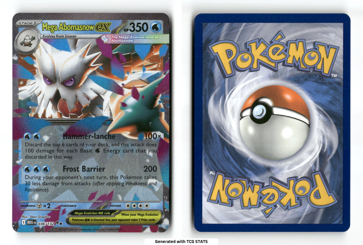 Mega Abomasnow ex 36 - Mega Evolution - Near Mint