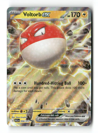 Voltorb ex 58 - Ascended Heroes - Near Mint
