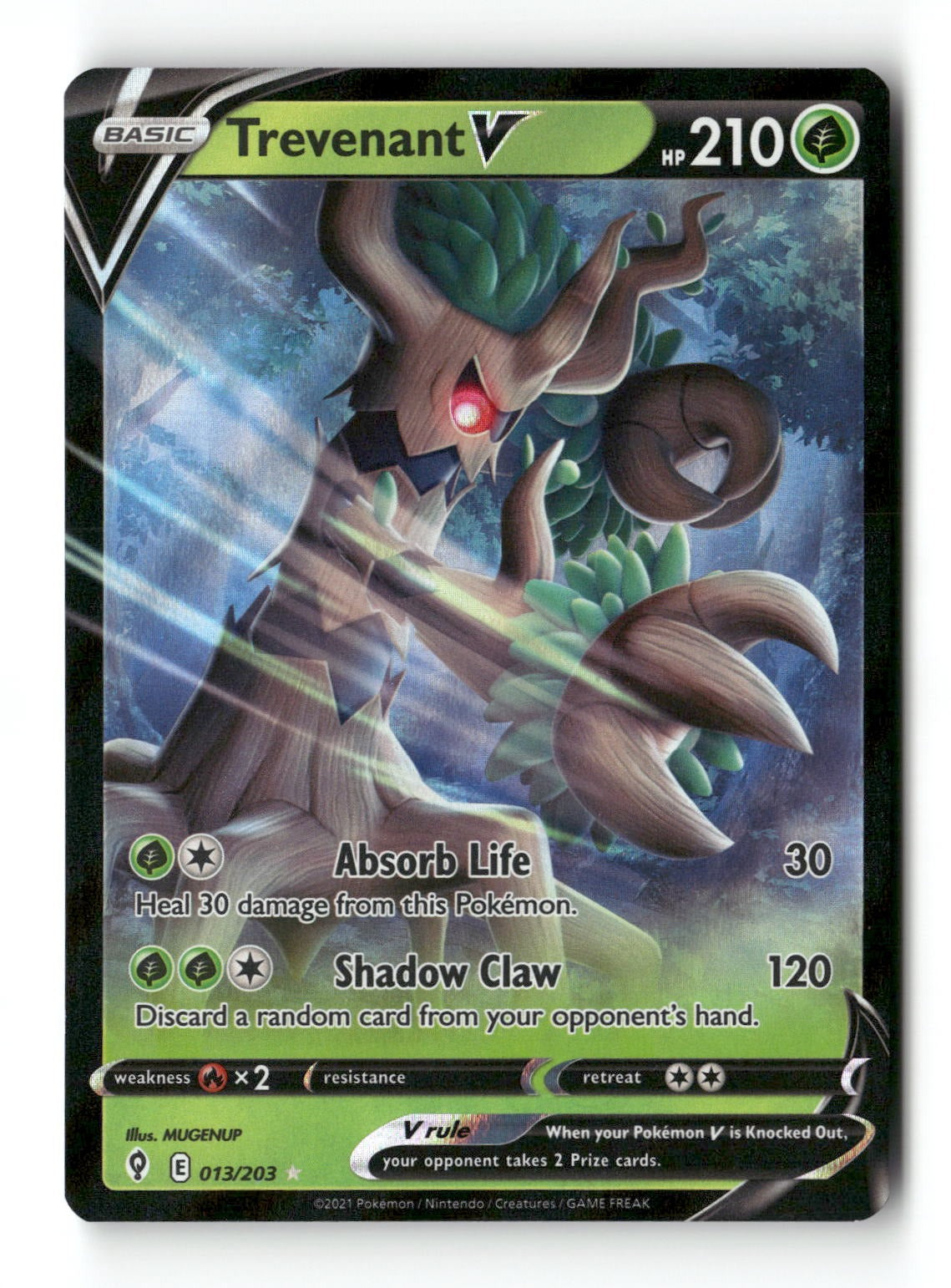 Trevenant V 013/203 Evolving Skies Near Mint