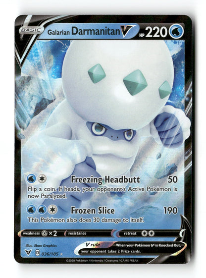 Galarian Darmanitan V 036/185 Vivid Voltage Near Mint