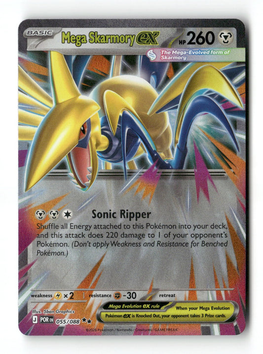 Pokemon Mega Skarmory ex 055/088 Perfect Order Near Mint