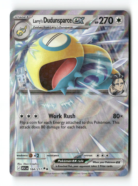 Larry's Dudunsparce ex 164 - Ascended Heroes - Near Mint