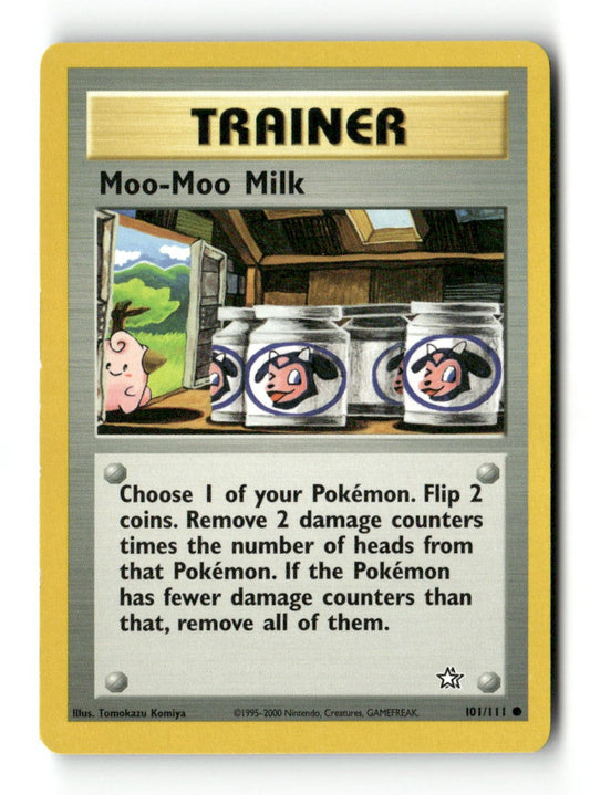 Pokemon Moo-Moo Milk 101/111 Neo Genesis Lightly Played