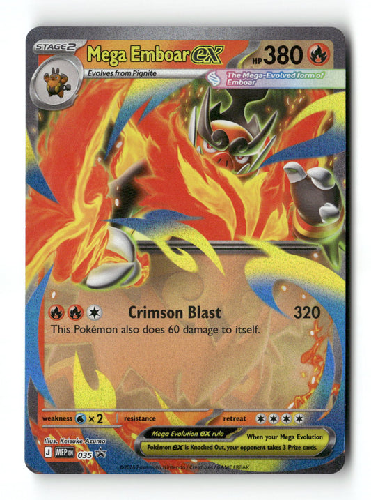 Mega Emboar ex 35 - MEP Black Star Promos - Near Mint